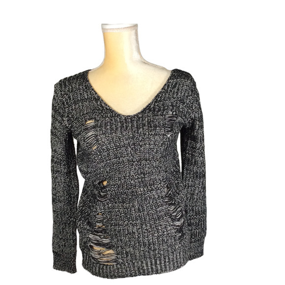 cupcakes & cashmere Sweaters - Cupcakes & Cashmere Distressed Knit Sweater Size XS NWOT
